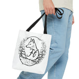 Crisp White Branded Freckled Fox Company 2024 Merch Tote Bag! Merch