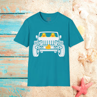 Double Duck All Terrain Adventure Unisex Graphic Tees! Summer Vibes! All New Heather Colors!!! Free Shipping!!!