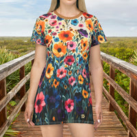Ombre Floral Medley Oversized Tee!! Great For Sleeping, Lounging, Swimming! Free Shipping!!!