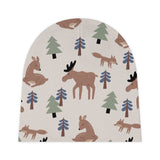 Elk, Deer, Fox Animal Forest Baby Beanie in Cursive! Free Shipping! Great for Gifting!
