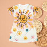 Paint The Town, Hello Sunshine Watercolor Oversized Tee!! Great For Sleeping, Lounging, Swimming! Free Shipping!!!
