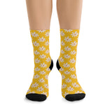 Yellow Daisy Unisex Eco Friendly Recycled Poly Socks!!! Free Shipping!!! 58% Recycled Materials!