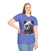 Happy Red Panda Wearing Shades Unisex Graphic Tees! Summer Vibes! All New Heather Colors!!! Free Shipping!!!
