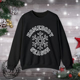 1 Homebody Season Snowflake Christmas Edition Unisex Heavy Blend Crewneck Sweatshirt! Winter Vibes!