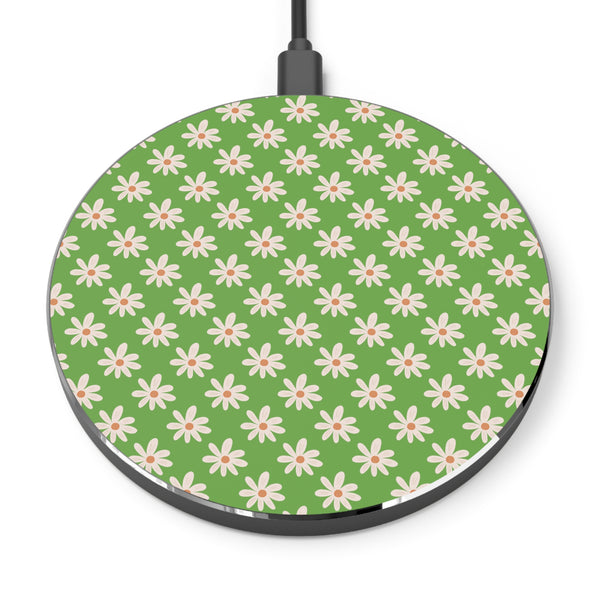 Dusty Green Daisy Wireless Phone Charger! Free Shipping!!!