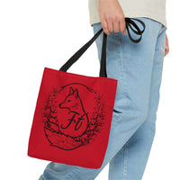 Dark Red Branded Freckled Fox Company 2024 Merch Tote Bag! Merch!