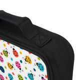 White and Rainbow Lady Bug Medley Lunch Bag! Free Shipping!!! Giftable!