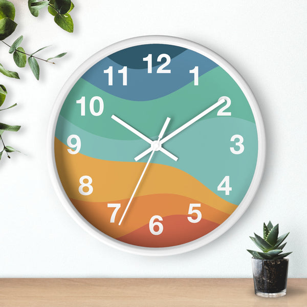 Boho Rainbow Waves Wall Clock! Perfect For Gifting! Free Shipping!!! 3 Colors Available!