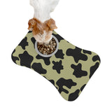 Black and Mauve Green Cow Print Pet Feeding Mats! Dog and Cat Shapes! Foxy Pets! Free Shipping!!!