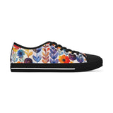Boho Watercolor Floral Vines  Women's Low Top Sneakers! Free Shipping! Specialty Buy!