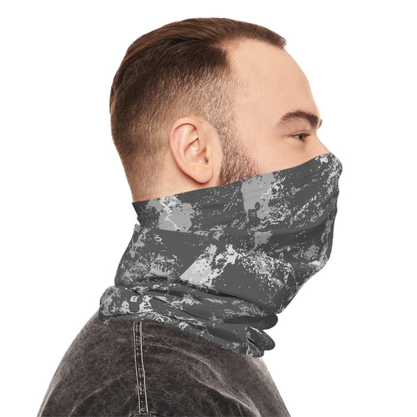 Mineral Wash Grey Lightweight Neck Gaiter! 4 Sizes Available! Free Shipping! UPF +50! Great For All Outdoor Sports!
