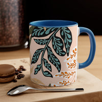Boho Tropical Beige Accent Coffee Mug, 11oz! Free Shipping! Great For Gifting! Lead and BPA Free!