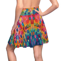 Boho Watercolor Paper Lantern Women's Skater Skirt! Free Shipping!