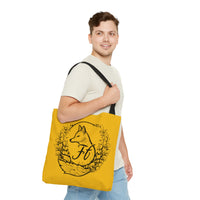 Dark Yellow Branded Freckled Fox Company 2024 Merch Tote Bag! Merch