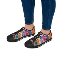 Boho Watercolor Star Stamp Women's Low Top Sneakers! Free Shipping! Specialty Buy!