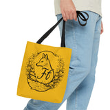 Dark Yellow Branded Freckled Fox Company 2024 Merch Tote Bag! Merch