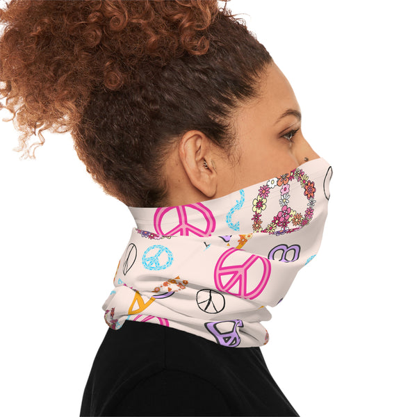 Peace Sign Medley Lightweight Neck Gaiter! 4 Sizes Available! Free Shipping! UPF +50! Great For All Outdoor Sports!
