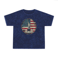 2# One Nation Under God American Flag Distressed Unisex Mineral Wash T-Shirt! New Colors! Free Shipping!!!