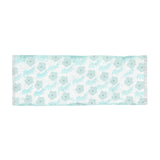 Aqua Distressed Boho Florals Lightweight Scarf! Use as a Hair Tie, Swimsuit Cover, Shawl! Free Shipping! Great For Gifting!