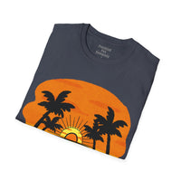 Golden Hour Orange Sunset Unisex Graphic Tees! Summer Vibes! All New Heather Colors!!! Free Shipping!!!