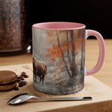Wrap Around Red Highlander Cows Ranch Life Western Inspired Autumn Accent Coffee Mug, 11oz! Multiple Colors Available! Fall Vibes!