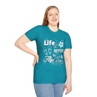 Life is Better in Flip Flops Unisex Graphic Tees! Summer Vibes! All New Heather Colors!!! Free Shipping!!!