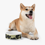 Black and Mauve Green Cow Print Pet Bowl! Foxy Pets! Free Shipping!!!