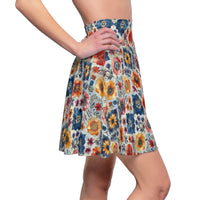 Western Sun Floral Print Women's Skater Skirt! Free Shipping!