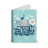 Hello Spring Aqua and Teal Journal! Free Shipping! Great for Gifting!