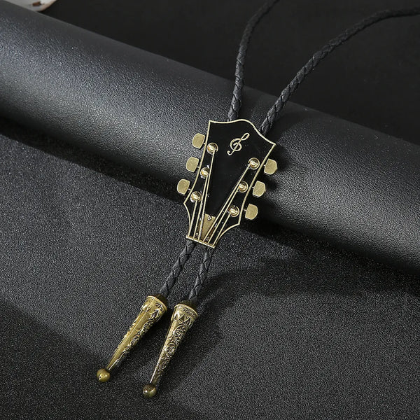 Music Guitar Bolo Tie Pendant!
