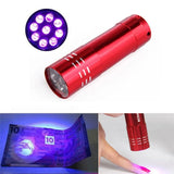 Portable UV Nail Dryer with 9 LED Lights - Fast Gel Manicure Drying Flashlight