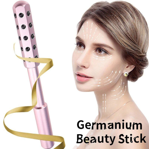 24-Pellet Germanium Face Massage Beauty Stick: Acupoint Massager for Radiant Skin