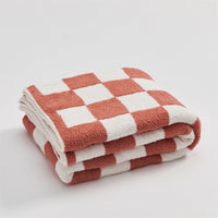 Cozy Microfiber Checkerboard Plaid Throw Blanket