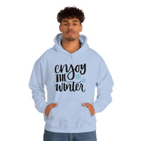 Enjoy The Winter Holiday Snowflake Unisex Heavy Blend Hooded Sweatshirt! Winter Vibes!
