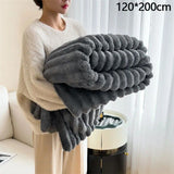 Coral Fleece Sofa Throw Blanket