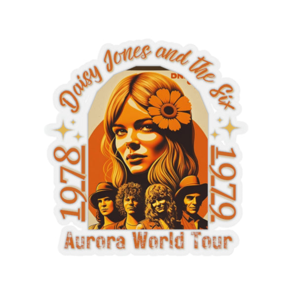 Vintage 70's Inspired Daisy Jones Band Sticker World Tour Vinyl Stickers!