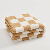 Cozy Microfiber Checkerboard Plaid Throw Blanket