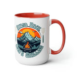 Stand Back Dad is Grilling Fathers Day Two-Tone Coffee Mugs, 15oz!