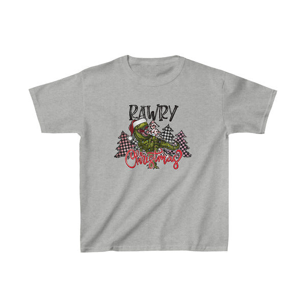 Rustic Rawry Christmas Holiday Kids Heavy Cotton Graphic Tee! Foxy Kids! Winter Vibes!