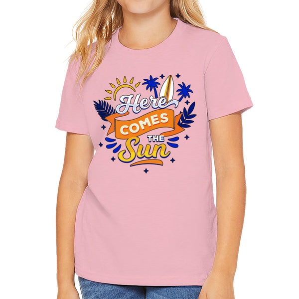 Here Comes the Sun Kids' T-Shirt - Cute T-Shirt - Themed Tee Shirt for Kids
