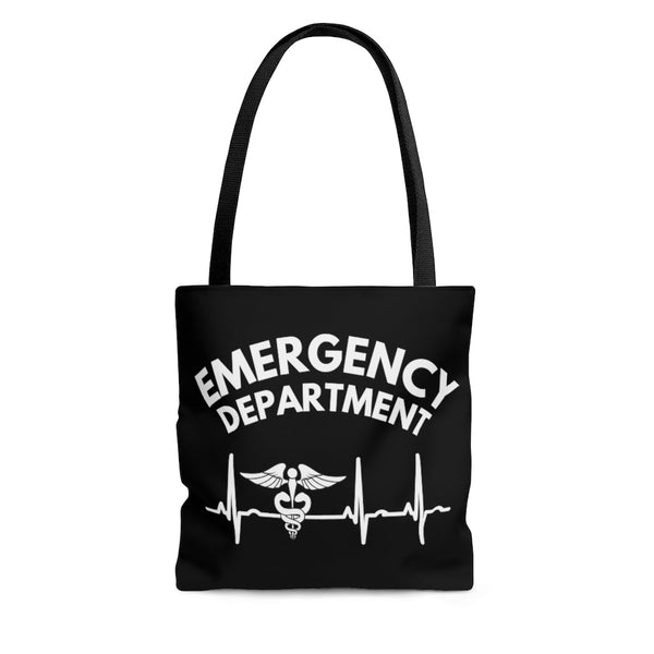Emergency Department Black and White Tote Bag! 3 Sizes Available! FreckledFoxCompany