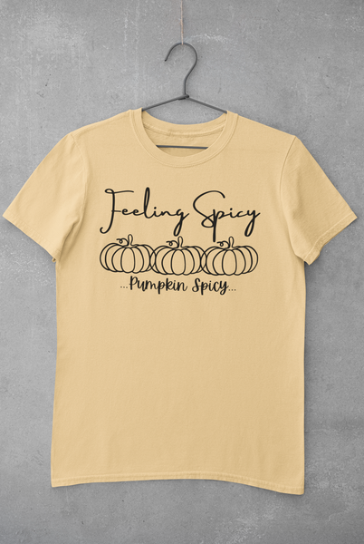 Feeling Spicy, Pumpkin Spicy Unisex Graphic Tees! Fall Vibes! FreckledFoxCompany