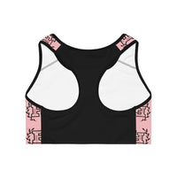 Freckled Fox Company Logo Sports Bra/Crop Top in Blush Pink! Merch! FreckledFoxCompany