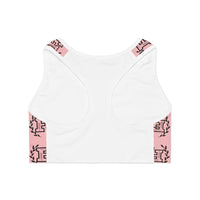 Freckled Fox Company Logo Sports Bra/Crop Top in Blush Pink! Merch! FreckledFoxCompany