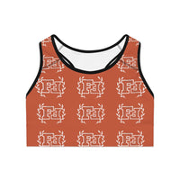 Freckled Fox Logo Sports Bra/Crop Top in Color Toasted Almond! Merch! FreckledFoxCompany
