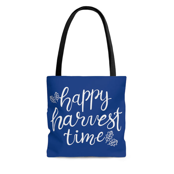 Happy Harvest Time Navy Blue Tote Bag! Fall Vibes! FreckledFoxCompany