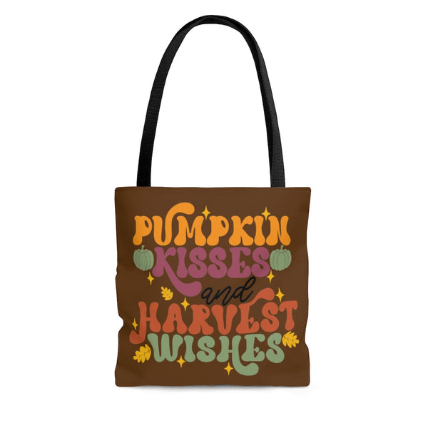 Pumpkin Kisses and Harvest Wishes Tote Bag! Fall Vibes! FreckledFoxCompany