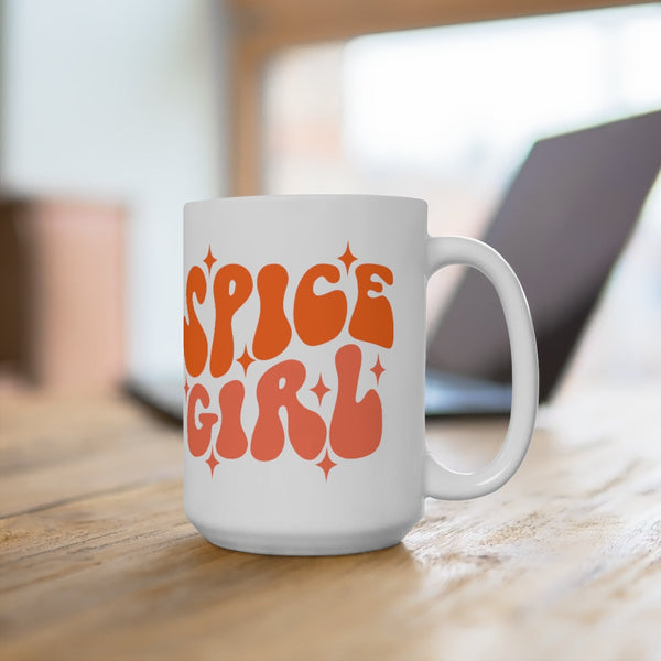 Spice Girl Retro Inspired Jumbo Ceramic Mug 15oz! Fall Vibes! FreckledFoxCompany