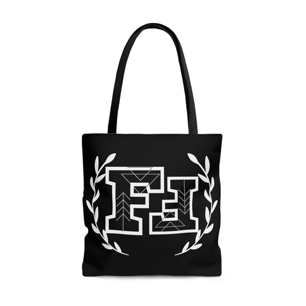 Freckled Fox Company 2023 Branded Merch White and Black Logo AOP Tote Bag! Spring Vibes! Merch!