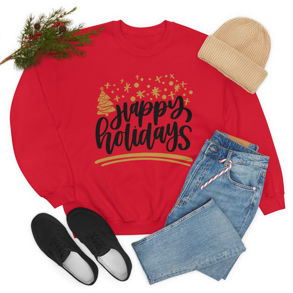 Happy Holidays Unisex Heavy Blend Crewneck Sweatshirt! Winter Vibes!